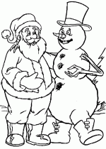 Снеговик и  Дед Мороз