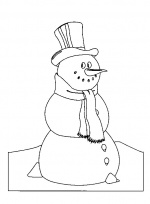 Снеговик в шарфе