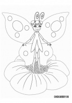Бабочка  Элина на цветке